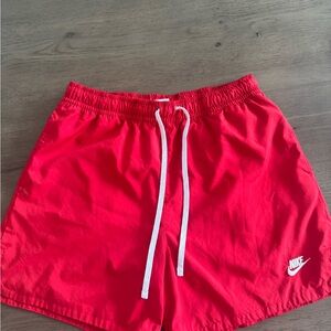 Nike Men's Bright Red Athletic Shorts